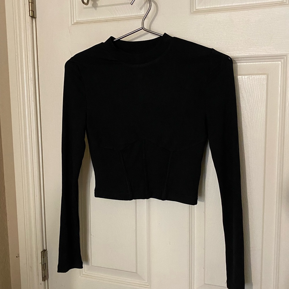 Shein - Long sleeve crop slim fit - polyester